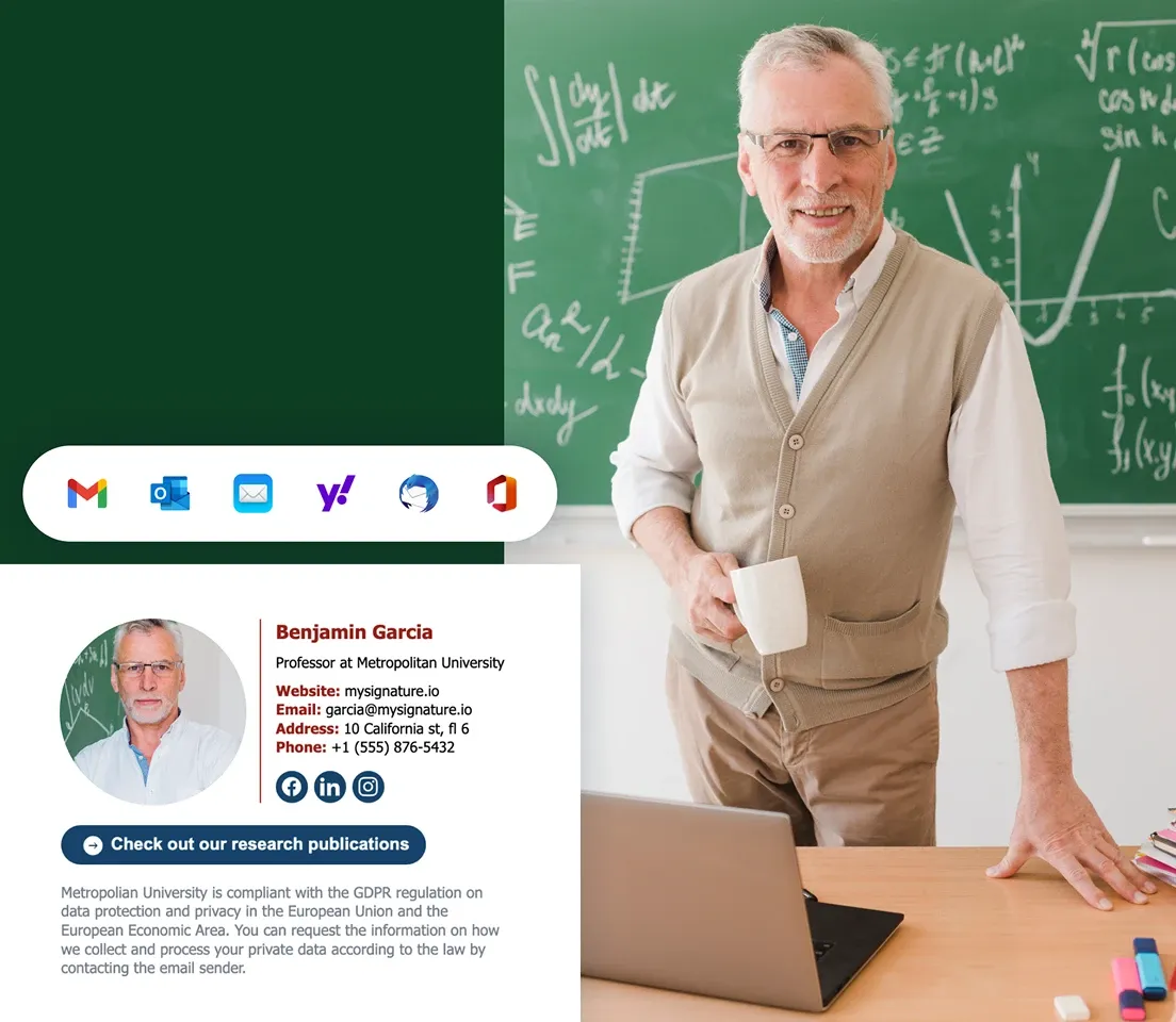 Eine E-Mail-Signatur für Professoren: Beispiele & Tipps