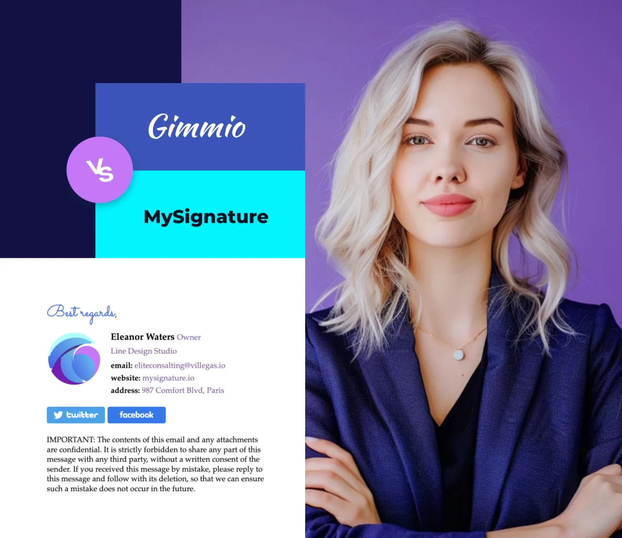 Benötigen Sie eine einfache und leistungsstarke Alternative zum Gimmio E-Mail-Signaturersteller?