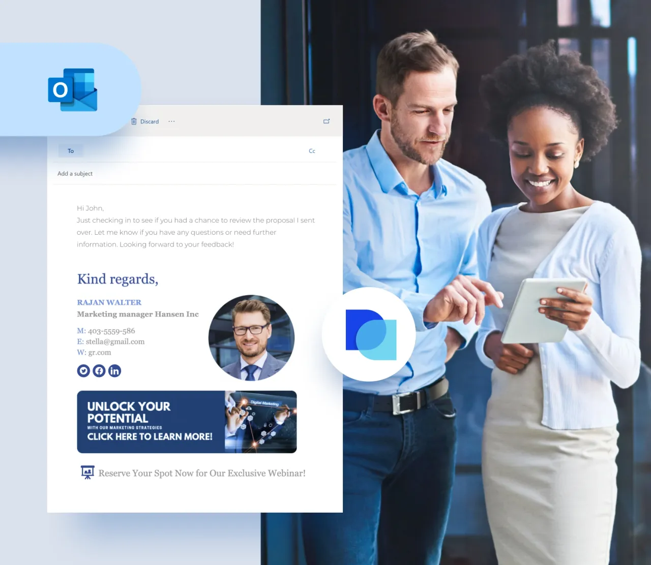 Professionelle Signatur Outlook: Ersteller & Vorlagen