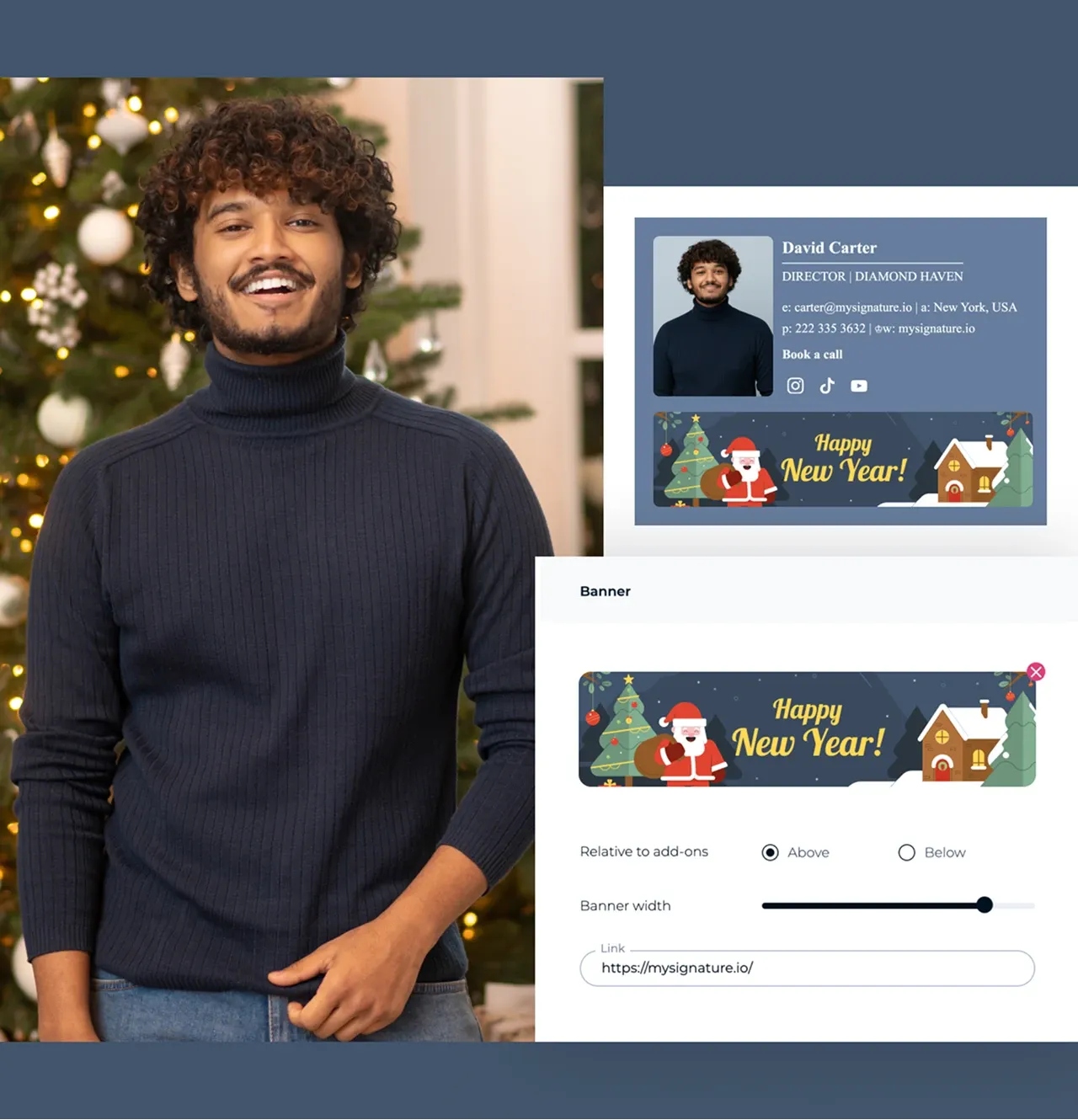 Tipps zum Erstellen einer Neujahrs-E-Mail-Signatur mit Banner