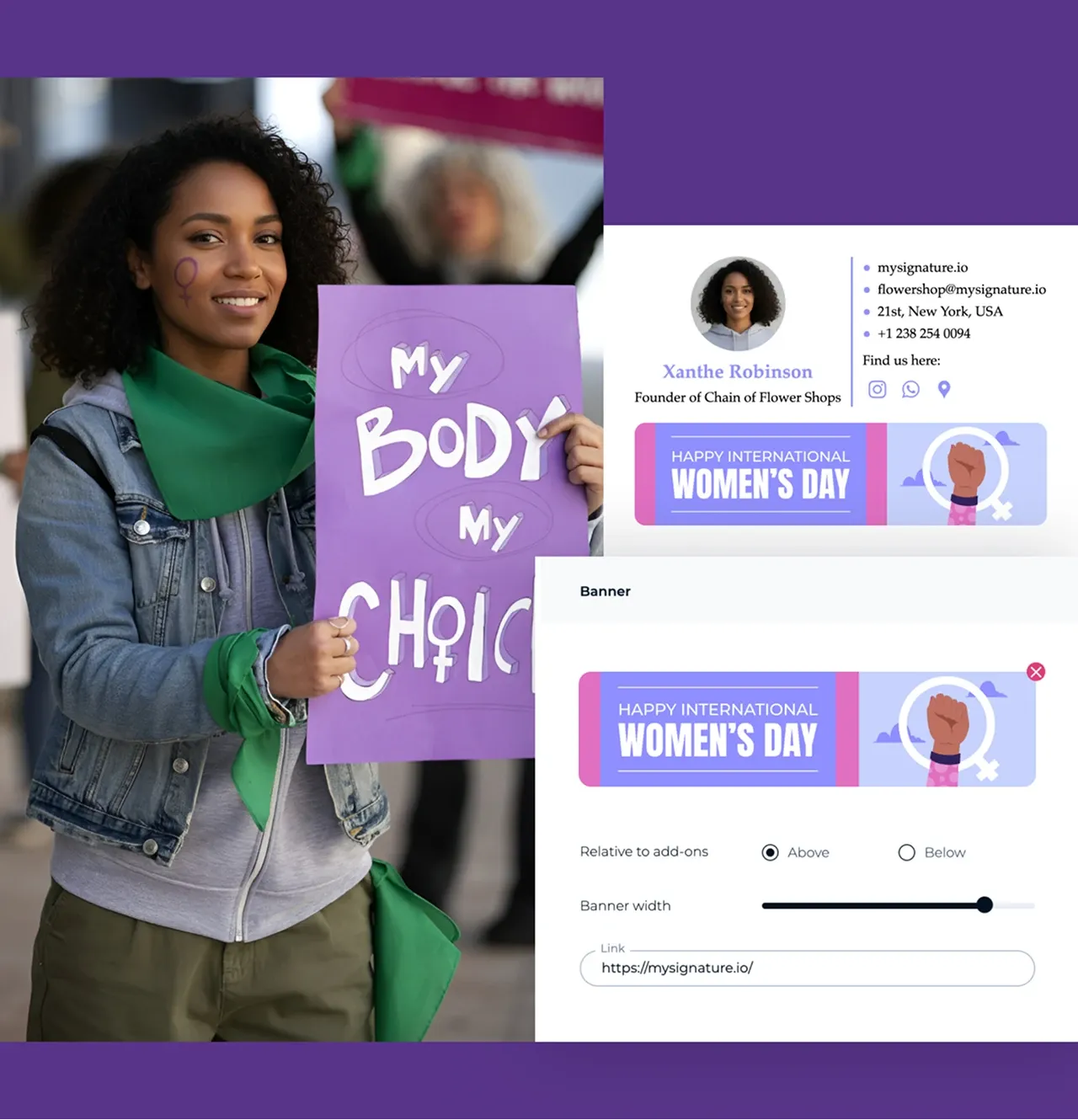 Tipps für die Erstellung einer Signatur für den Internationalen Frauentag