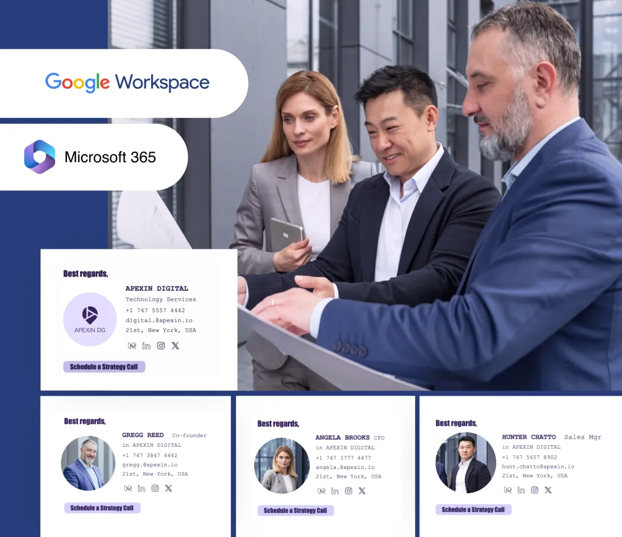 E-Mail-Signaturmanager für Google Workspace und Office 365