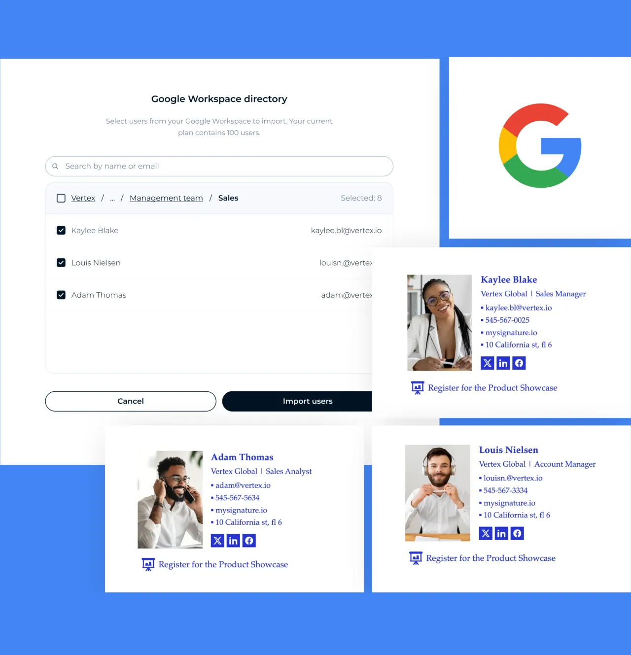 Signaturverwaltung für Google Workspace