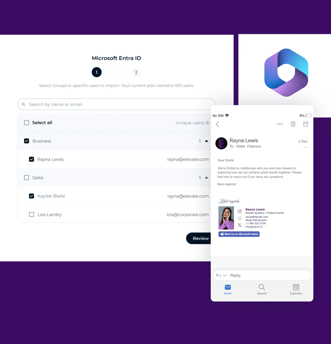 Signaturverwaltung für Microsoft Office 365