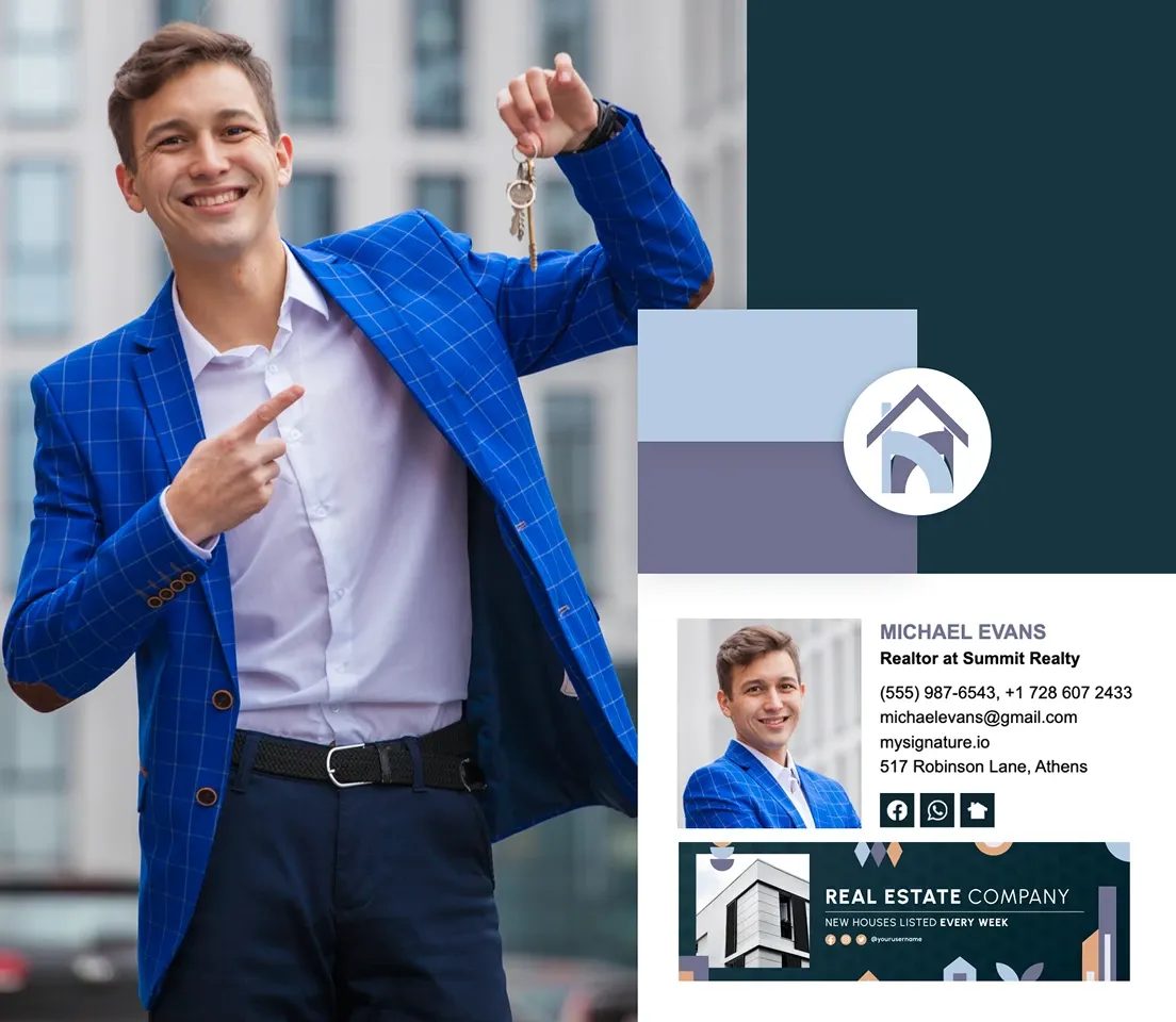 Professionelle E-Mail-Signatur für Immobilienmakler: Beispiele & Tipps