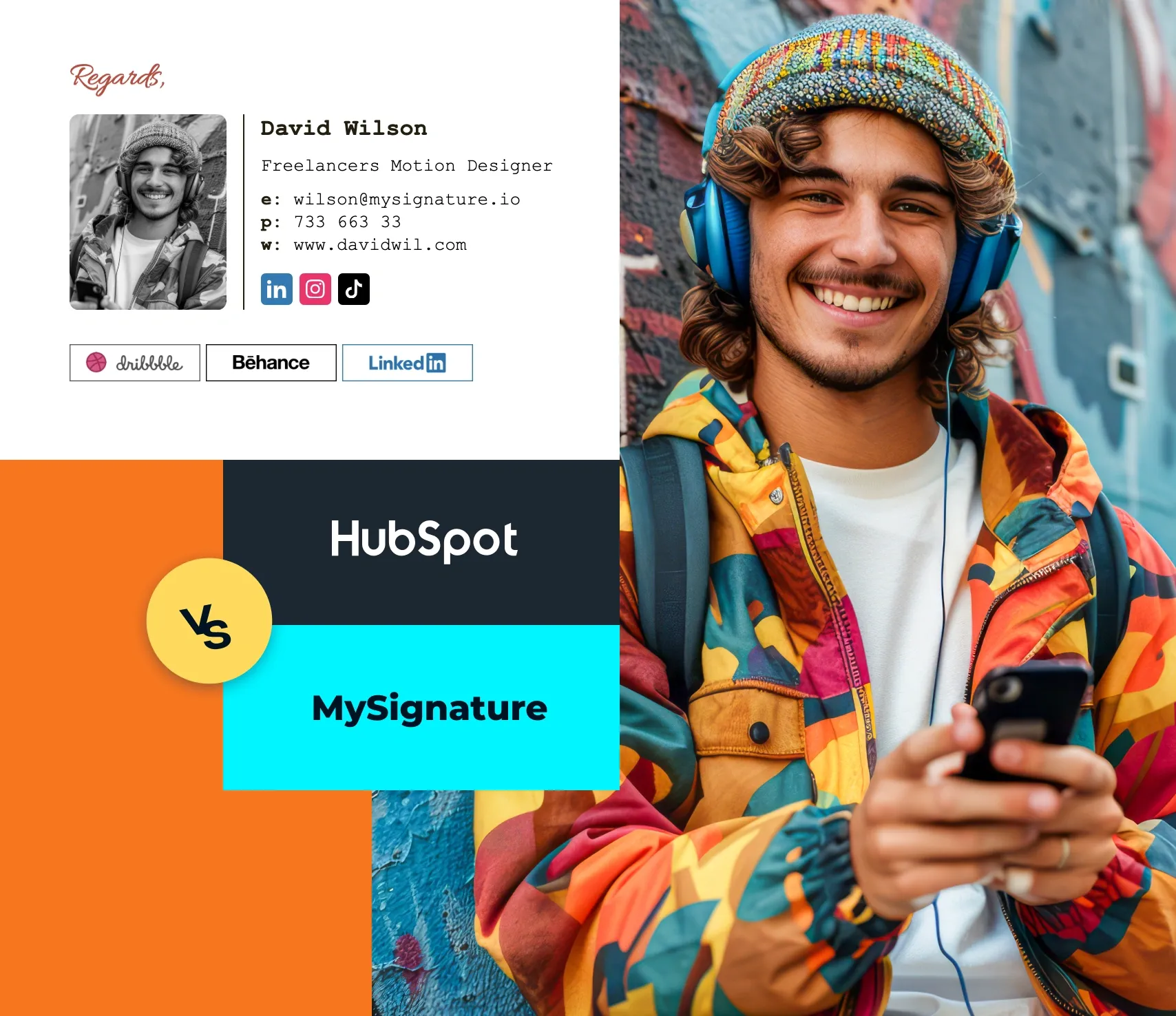 Alternative zum Hubspot-Generator: MySignature ist eine der besten Lösungen für E-Mail-Signaturen