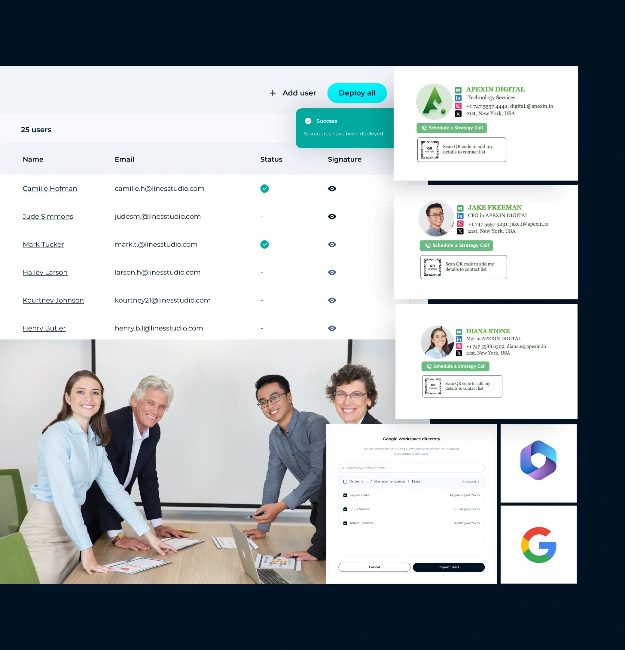 Mühelose Bereitstellung von E-Mail-Signaturen mit Branding