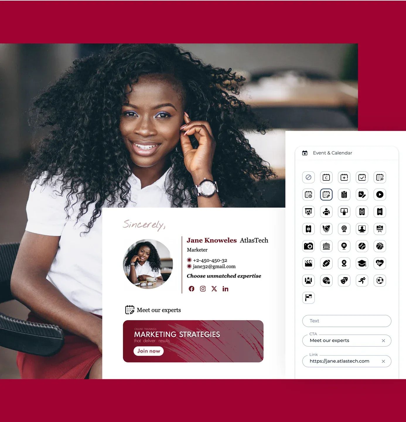 Einfach anpassbare E-Mail-Signatur