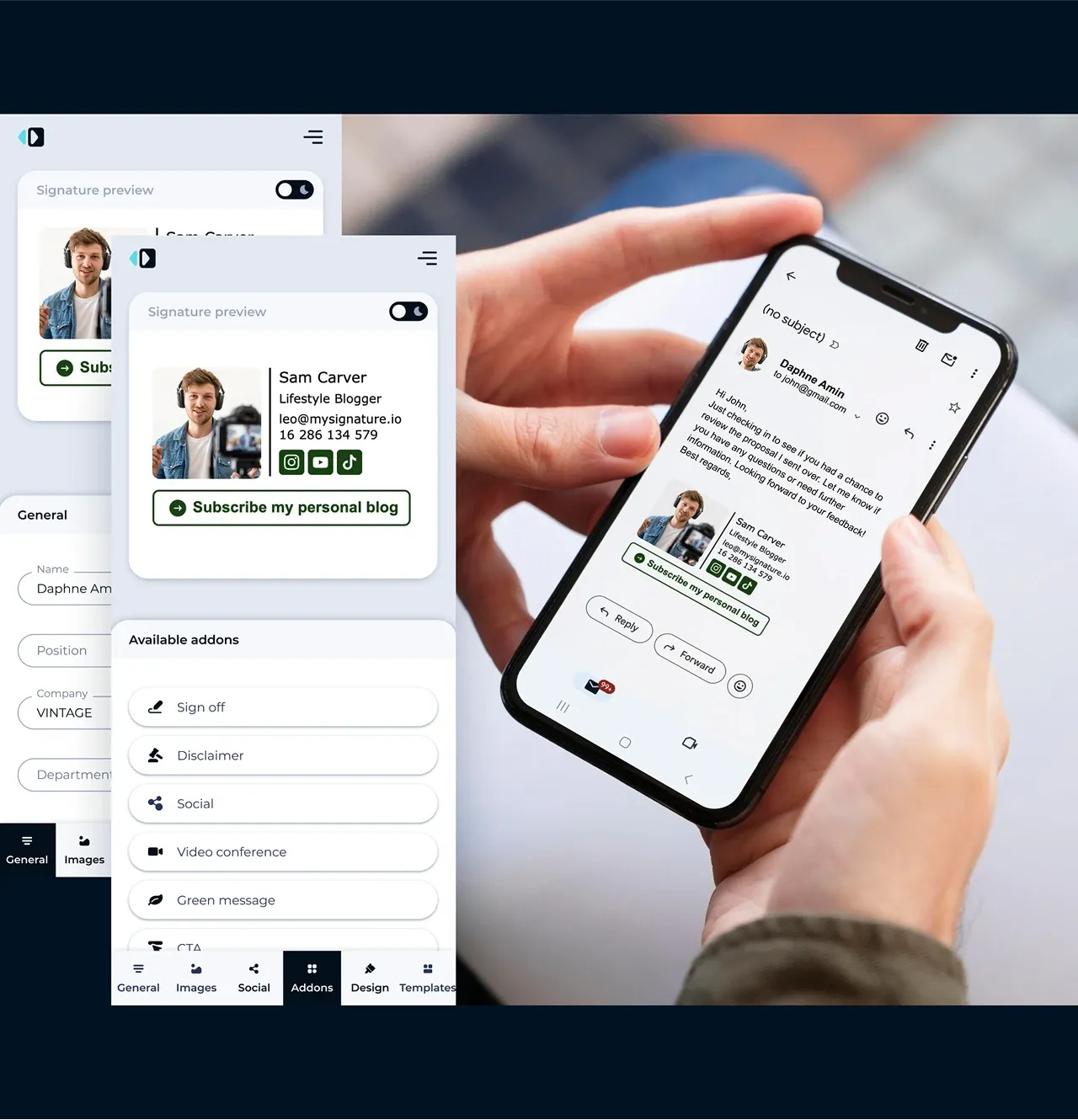 Mobile Optimierung für E-Mail-Signaturen
