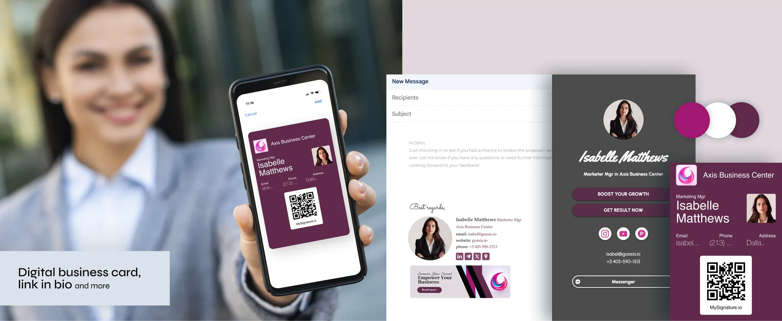 Stärken Sie Ihre persönliche Marke mit einem intuitiven E-Mail-Signatur generator