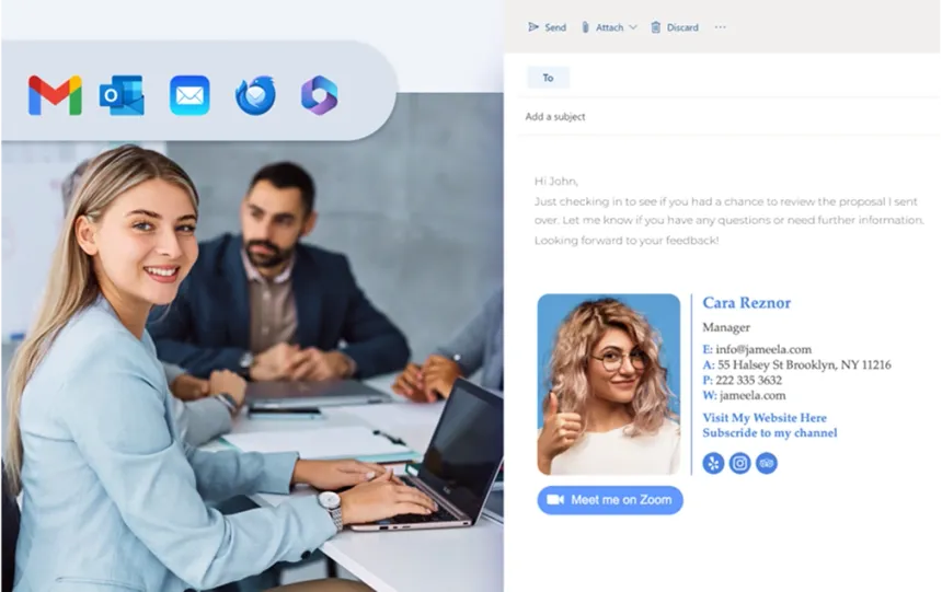 Heben Sie sich in den Posteingängen Ihrer Kunden mit einer neuen E-Mail-Signatur ab