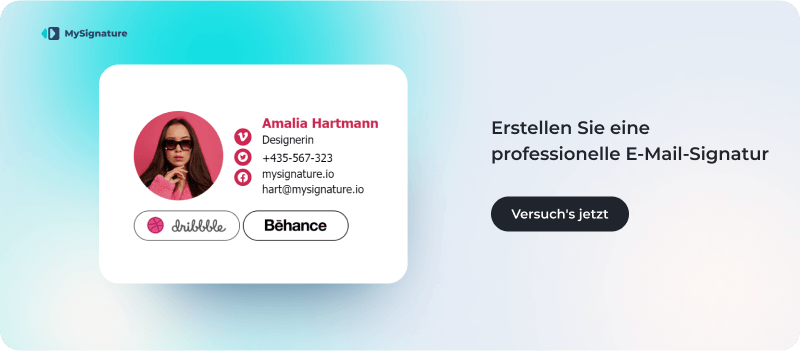 Erstellen Sie eine professionelle E-Mail-Signatur