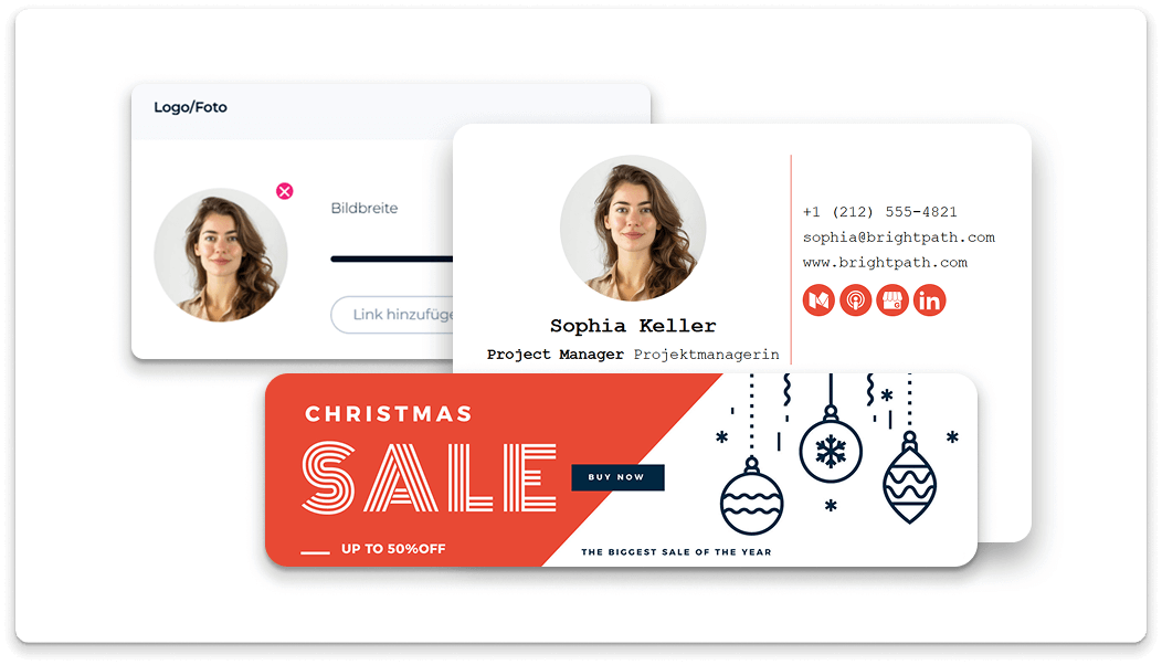 Christmas Sale Email Signaturw with Banner