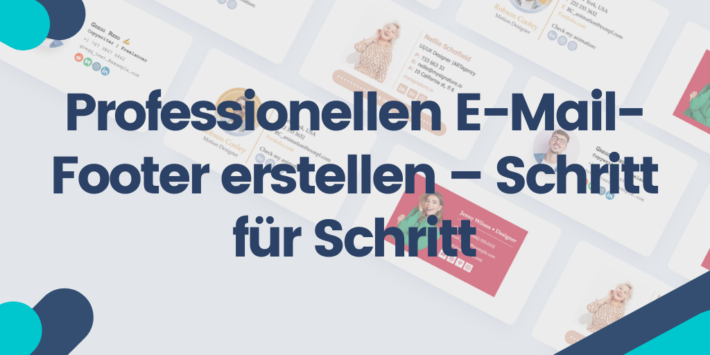 Professionellen E-Mail-Footer erstellen – Schritt für Schritt