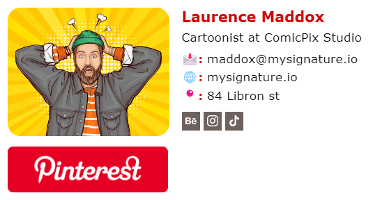 Email Signature for Cartoonist