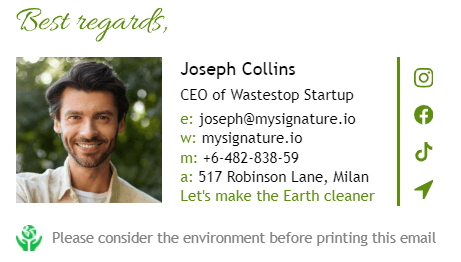 Email Signature for Ceo