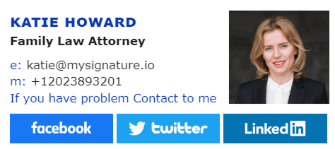 Email Signature for Family law Attorney
