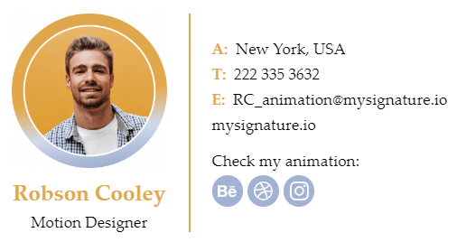 Email Signature for Motion Designer
