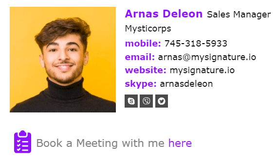 Email Signature for Sales