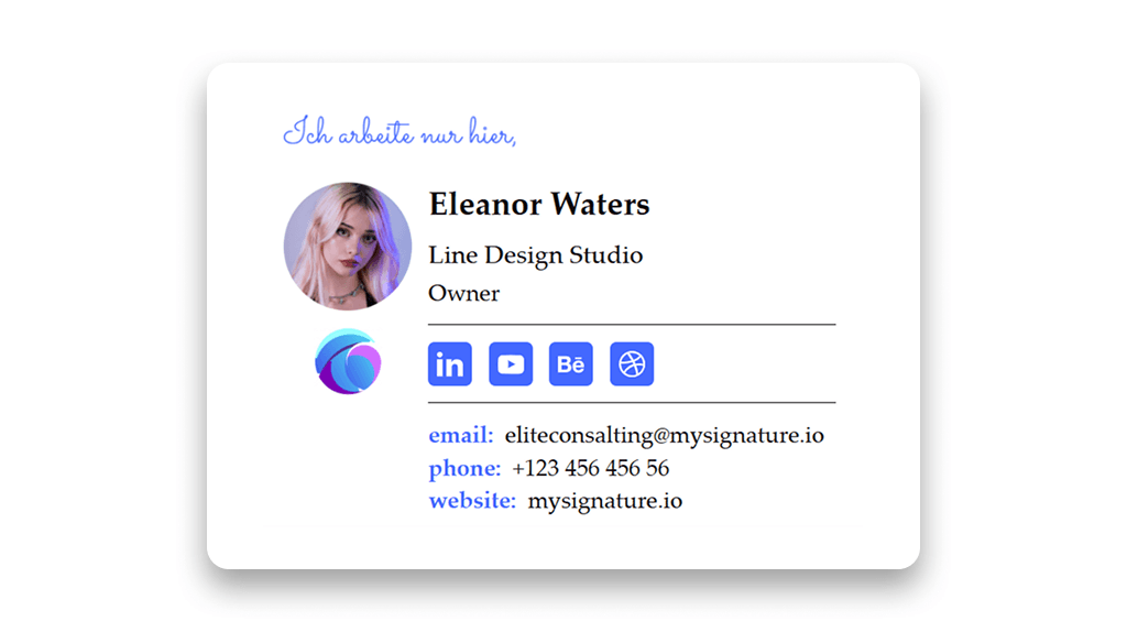 Funny Email Signature for Design Studio