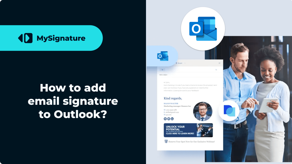 How to add signature to Outlook Desktop