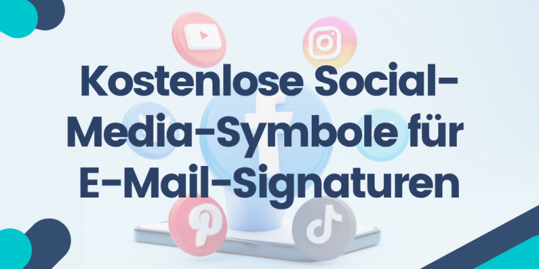 Kostenlose Social-Media-Symbole für E- Mail-Signaturen