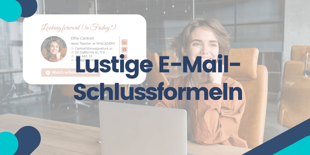 Lustige E-Mail-Schlussformeln