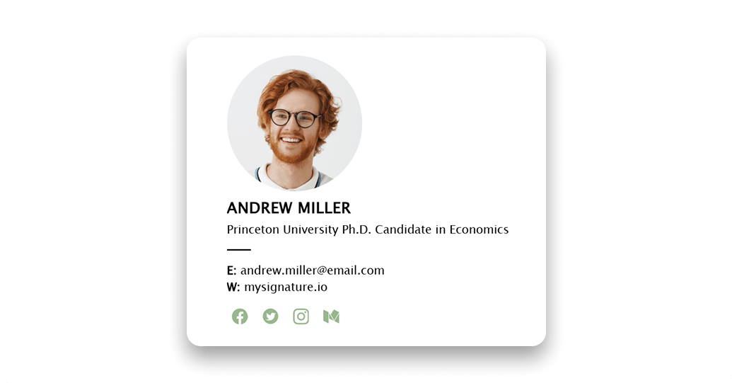 Ph.D. student example