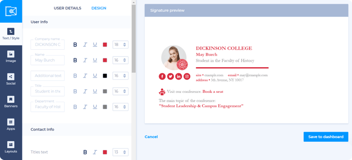 Newoldstamp Email Signature Editor